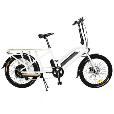 China USA Standard 2 Wheel Cargo Kids Bike Classic E Bike 48v 750w Dual Battery Pedal Assist Family Long Tail Cargo Electric Bike For Sale for sale