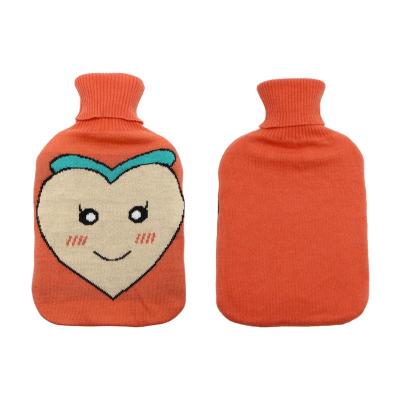 China Best Selling Fabric Printed Products Hot Water Bottle With Knitted Cover for sale