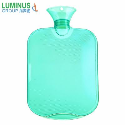 China Bronzed Cloth PVC Hot Water Bag Bottle Warmer With Logo Customized Service for sale