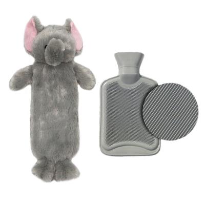 China Water Bottle Rubber Hand Warmer Elephant Warmer Animal Push Bag Cover for sale