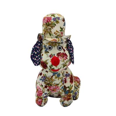 China 2021 New Style Lovely Plush Fabric Small Dog Door Stopper Plush Door Stopper for sale