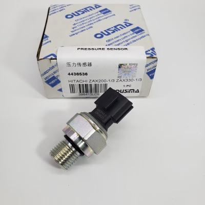 China The Machine Parts Oil Pressure Sensor For Excavator Hitachi ZAX200-1 ZAX200-3 ZAX330-1 ZAX330-3 Part Number 4436536 for sale