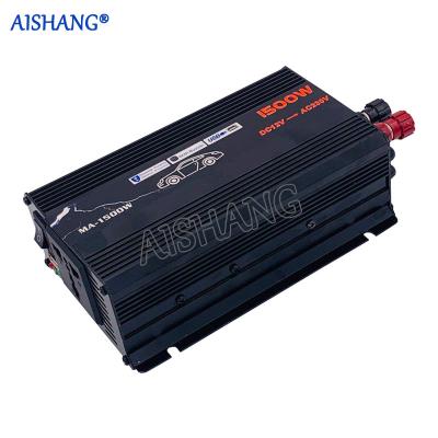 China AISHANG Power Inverter OEM USB 1500W Inverter 12V to 220V DC to AC Converter AS-1500W1 for sale