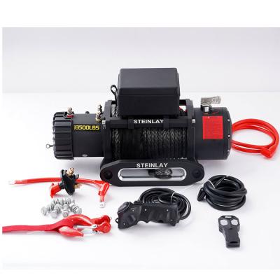 China ATV/UTV 13500 lbs towing winch 12v offroad electric winch 4x4 heavy duty winch for sale for sale