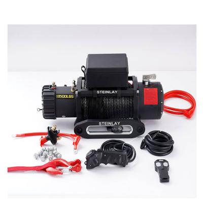 China STEINLAY AUTOMATIC High Quality Most Popular Best Price CE 10000 Lbs Fast Speed ​​Small Electric Electric Winch With Synthetic Rope for sale