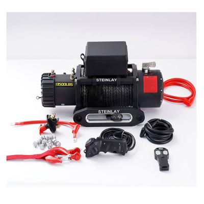 China Universal ATV/UTV STEINLAY 15000lbs Winch 4x4 Accessories Synthetic Rope Electric Car Winch for sale