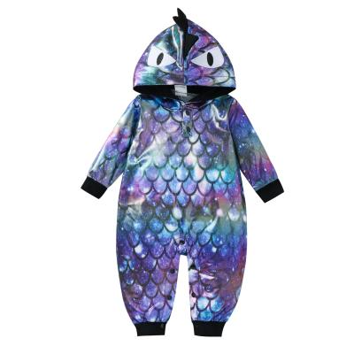 China Winter Soft Starry Resistant Animal Neutral Baby Pattern Dirt Sky Climbing Romper for sale