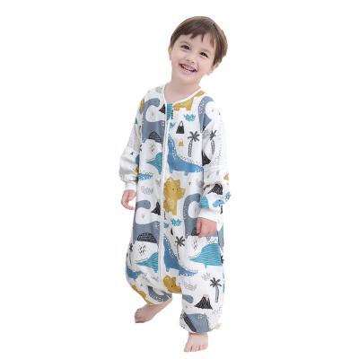 China Sleeveless Breathable Thicken Anti-kick Constant Temperature Winter Muslin Baby Sleeping Bag for sale