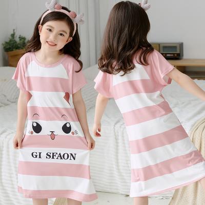 China Cotton Breathable Thin Home Clothes Summer Baby Air Conditioning Clothes Soft Children Use Cartoon Pajamas for sale