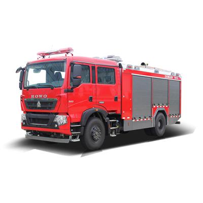 China 6x4 sinotruk howo tender fire truck 9800x2490x3850(mm) pump workers for sale