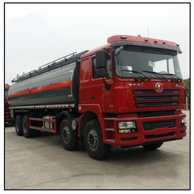 China High quality carbon steel shacman 8x4 oil tanker container truck for sale