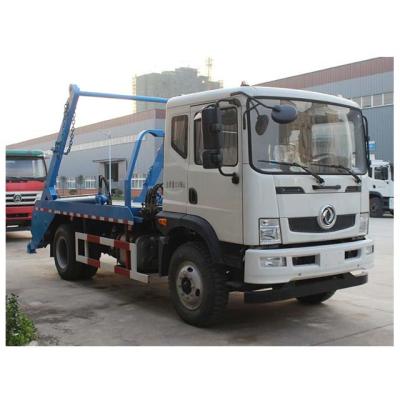 China Small Hotels Swing Arm Roll Container Garbage Truck 8-10cbm Skip Loader Garbage Truck For Sale for sale