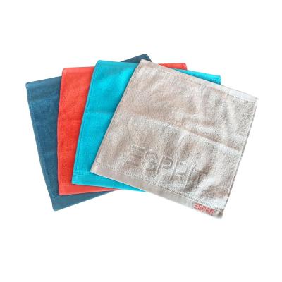 China Wholesale High Quality Soft 40s 100% Combed Cotton Candy Face Towel 34x34cm for sale