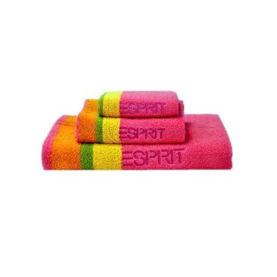 China 3pcs  Cotton Plain Bath Towels Jacquard Style Quick-Dry Durable All-Season for sale