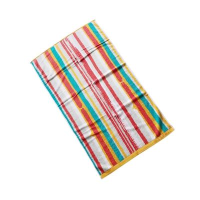 China CUSTOMIZED DESIGN100% cotton high quality 400gsm dobby yarn dyed terry bath beach towel for sale