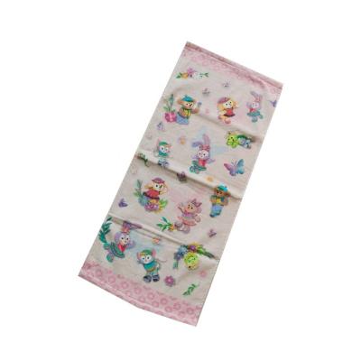 China 100% cotton good quality customized design ODM digital printing cartoon kid's hand face towel for sale