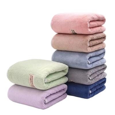 China factory wholesale 85%polyester 15%nylon coral fleece microfiber quick dry thick high weight 550gsm bathroom body bath towel for sale