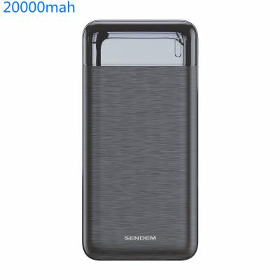 China Hot Sale Dual Output 20000mah Powerbank Custom Logo 60W Portable Power Bank For Samsung Iphone Xiaomi for sale