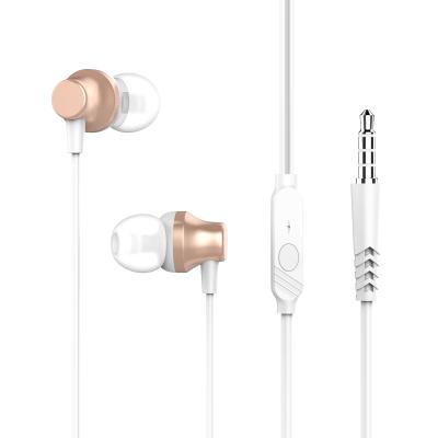 China 2021 High Quality Universal 3.5mm Stereo In-Ear In-Ear Headphone Built-in Microphone Wired Headphones for sale