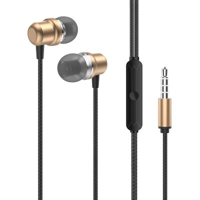 China Cheap Stereo Cable HiFi Earphone 3.5mm In-Ear Earbuds Headset Headset Earbuds With Mic For Iphone Samsung Xiaomi for sale