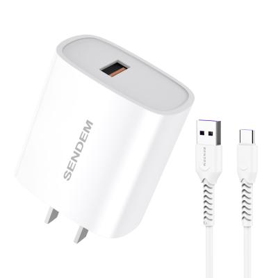 China High Quality 50W 8A Mobile Phone Super Fast Charging Adapter With Usb Type C Cable For Samsung S8 S9 S10 9V 2.5A Adaptive Wall Charger for sale