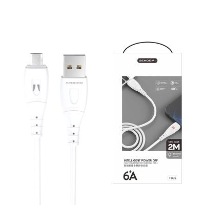 China Original Hot Sale Sendem Band 2m Fast Charging Type Camera Android Micro USB C 3.0 Cable For iPhone for sale