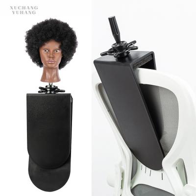 China Can be attached cheap practical-qualified head table mannequin backrest holder clip metal to new wig head bracket and plastic materials for sale