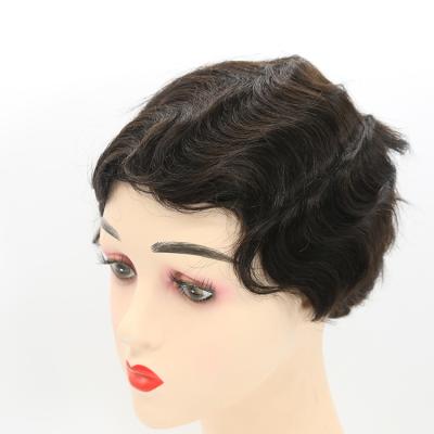 China Jerry Curl Short Water Pixie Cut Wigs Virgin Short Pixie Curly Hair Pixie Wig for sale