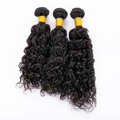 China 100% Water Wave 8A 10A Deep Curly Brazilian Silky Straight Body Wave Deep Wave Virgin Hair Bundles With HD Lace Frontal Closure for sale