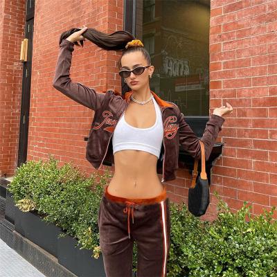 China Anti-pilling anti-pilling new 2021 2 pieces set women casual jogger suit beach pants top two piece set for sale