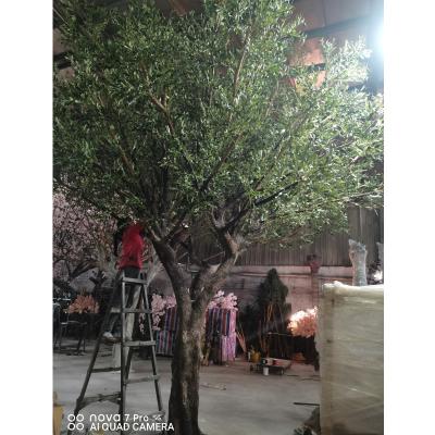 China Eco-friendly Customized Large Artificial Faux Olive Tree For Landscape Decoration for sale