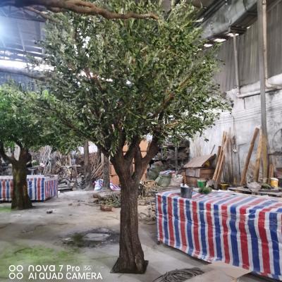 China Big Large Eco-Friendly Decoration High Quality Natural Looking Fake Olive Tree Artificial Olive Tree For Outdoor for sale