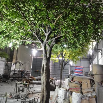 China Real Looking Green Tall Ficus Eco-Friendly Artificial Banyan Tall Tree Artificial Tree For Indoor Decorative for sale