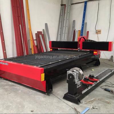 China Building material stores sale cnc plasma cutting machine with rotary, plasma cutter for metal pipe for sale