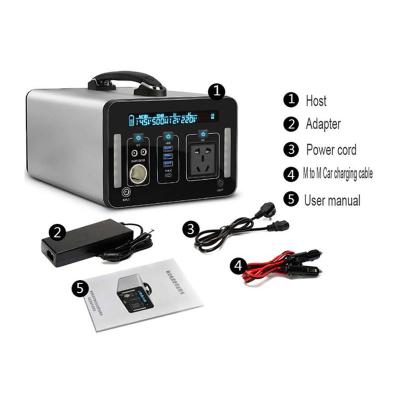 China Camper Fishing Top Selling Black Durable Backup Large Capacity 1000Wh Lithium Battery Portable Solar Generator for sale