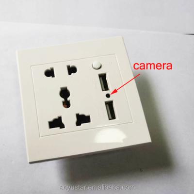 China 1080P H264 Motion Detection WIFI Wall Plug Room Mini Hidden CCTV Camera With Motion Detection for sale