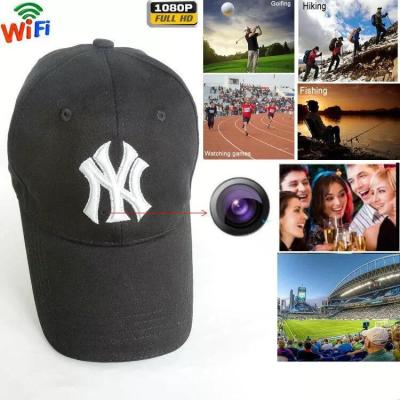 China 2020 1080P wireless wifi hat camera vandal proof hot sale hidden outdoor hidden security camera remote camera memory for sale