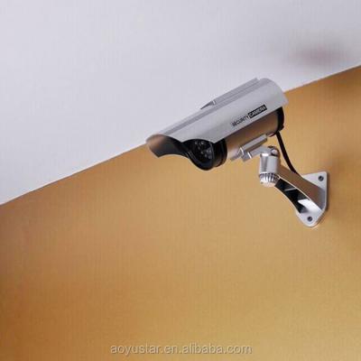 China Security Camera Vandal Proof Dummy Solar Battery Powered Bullet Camera Fake Camera for sale