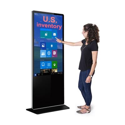 China US Inventory Indoor Free Shipping Floor Standing Interactive Advertising Screens Digital Signage And Displays for sale