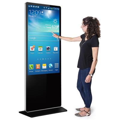 China Indoor Floor Stand 32 43 55 Inch Digital Signage LCD Display Advertising Information Touch Screen Indoor Interactive Kiosk for sale