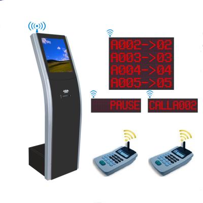 China Wireless Queue Management / LCD Number Display Queue Management Token Calling System Ticketing Dispenser For Hospital / Bank for sale