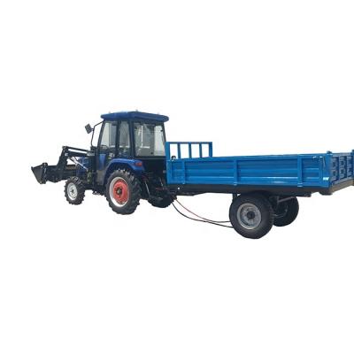 China Hot Sale Hydraulic Unloading Tractor Mounted Small Trailer for sale