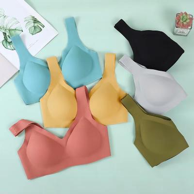 China Seamless One-Piece Women Push Up Underwear High Quality Ladies Lingerie Elastic Bra Girl Bra for sale