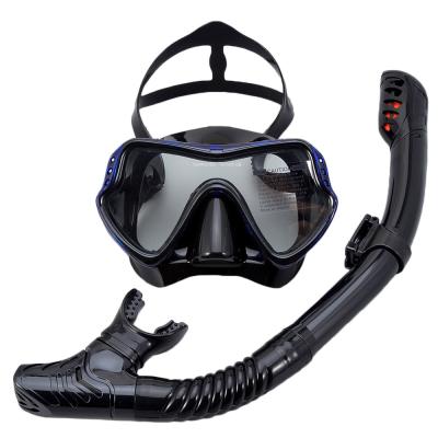 China Diving Glasses Snorkeling New Large Frame Men And Women Suit Adult Silicone Mask Diving Swimming Snorkeling Glasses 17*11*7CM for sale