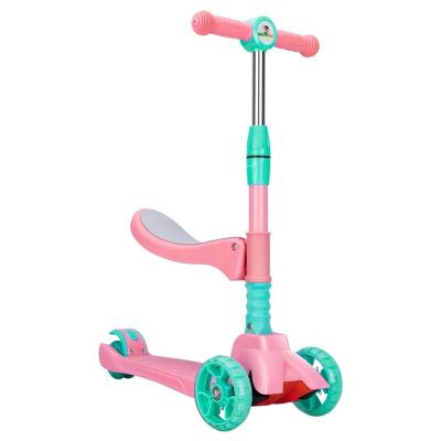 China Child Three-in-one scooter children's pedal yo-yo car wheel flashing three-wheeled scooter for sale