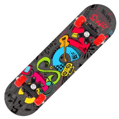 China Skateboard Skateboard Tilt Skateboard Child Double Beginner Kids Maple Four Wheels Adult Girls Skateboard for sale