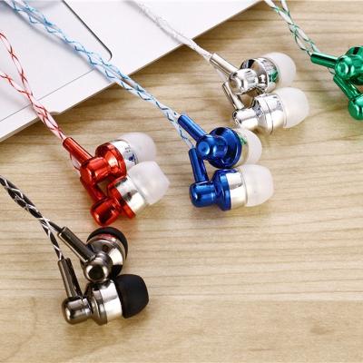 China New Perfect Sound Gift Luminous Earphone In Ear Heavy Low Cable Earphone With Microphone for sale