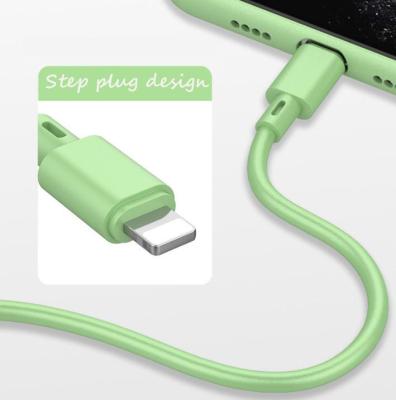 China Hot Selling Speed ​​TS009 USB Charging Cable Micro 8 Pin USB Charging Cable Fast Charging Liquid USB Silicone Wire Data Type-C Cable For Mobile Phone for sale