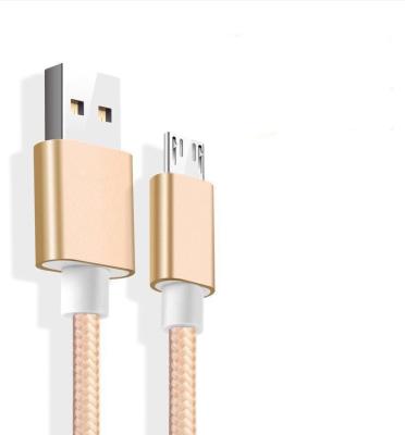 China Direct Selling 2A Nylon Cable Low Speed ​​Factory Fast Charging Micro USB USB Fast Charging Micro Data Cable for sale