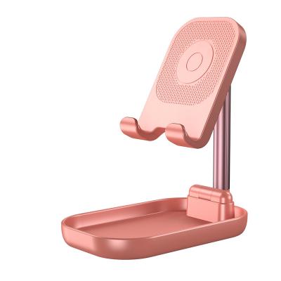 China Universal Portable Aluminum Multifunctional Portable Desktop Metal Cell Phone Tablet Stand Foldable Adjustable Smart Stand for sale